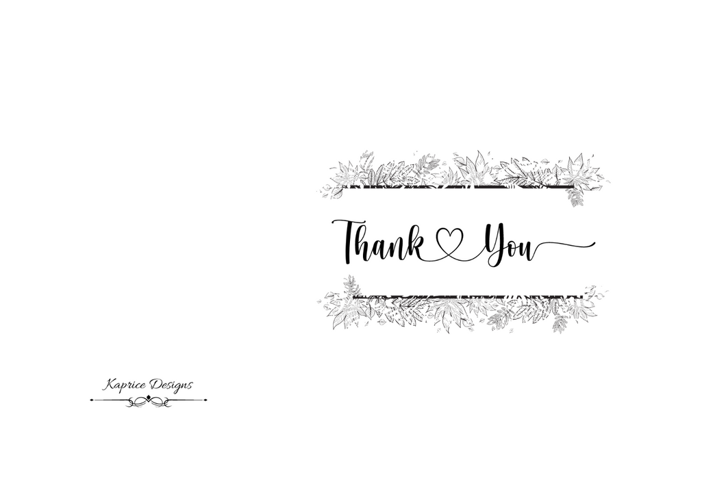 Thank You Card (Encased Flowers)
