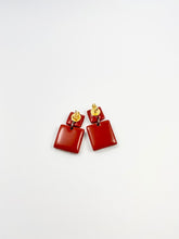 Load image into Gallery viewer, Red Bubble Earrings