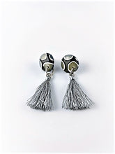 Load image into Gallery viewer, Blue Tassel Studs