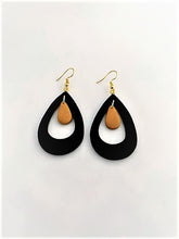 Load image into Gallery viewer, Black N' Gold Mat Hoops