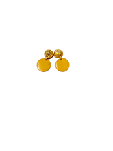 Load image into Gallery viewer, Orange Double Baby Hoops