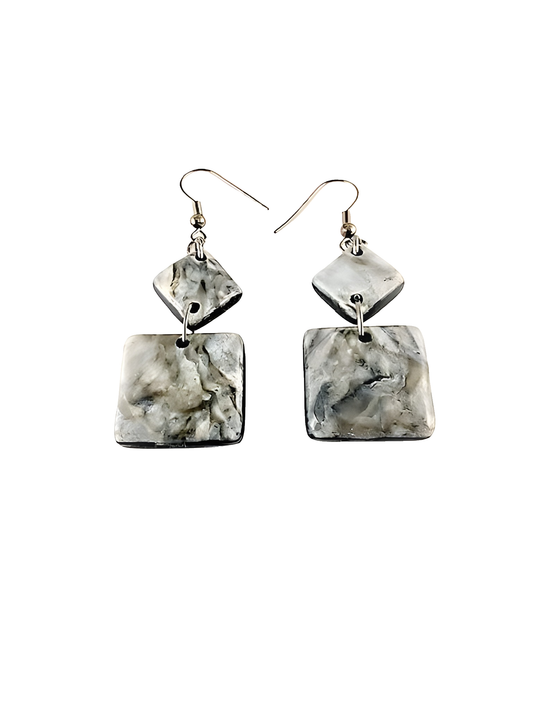 Black Lava Earrings