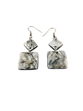 Load image into Gallery viewer, Black Lava Earrings