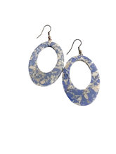 Load image into Gallery viewer, Lavender Bits' n Pieces Hoops