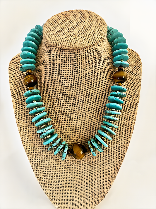Turquoise Accordion Laced