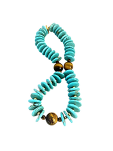 Load image into Gallery viewer, Turquoise Accordion Laced