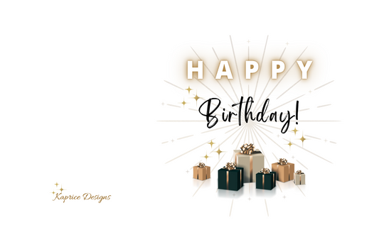 Happy Birthday (Golden Gifts)