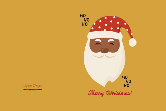 Ho Ho Ho! Black Santa (Gold)