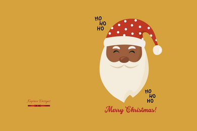 Ho Ho Ho! Black Santa (Gold)