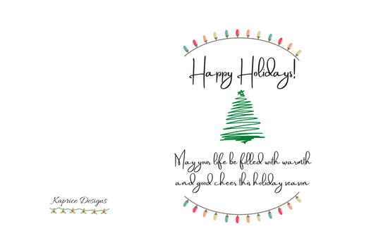 Happy Holidays (Green Tree)