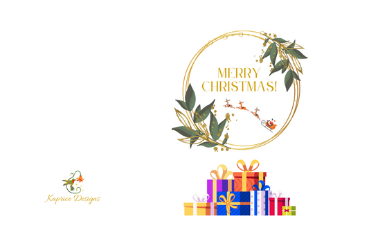 Merry Christmas Wreath & Gifts