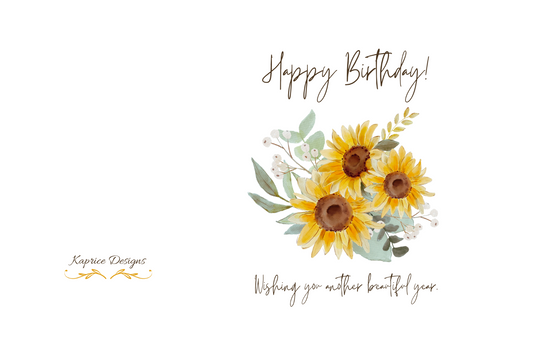 Happy Birthday Golden Bouquet
