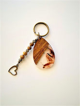 Load image into Gallery viewer, Bronze Heart Keychain