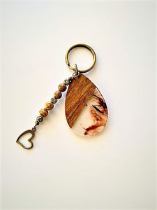 Bronze Heart Keychain